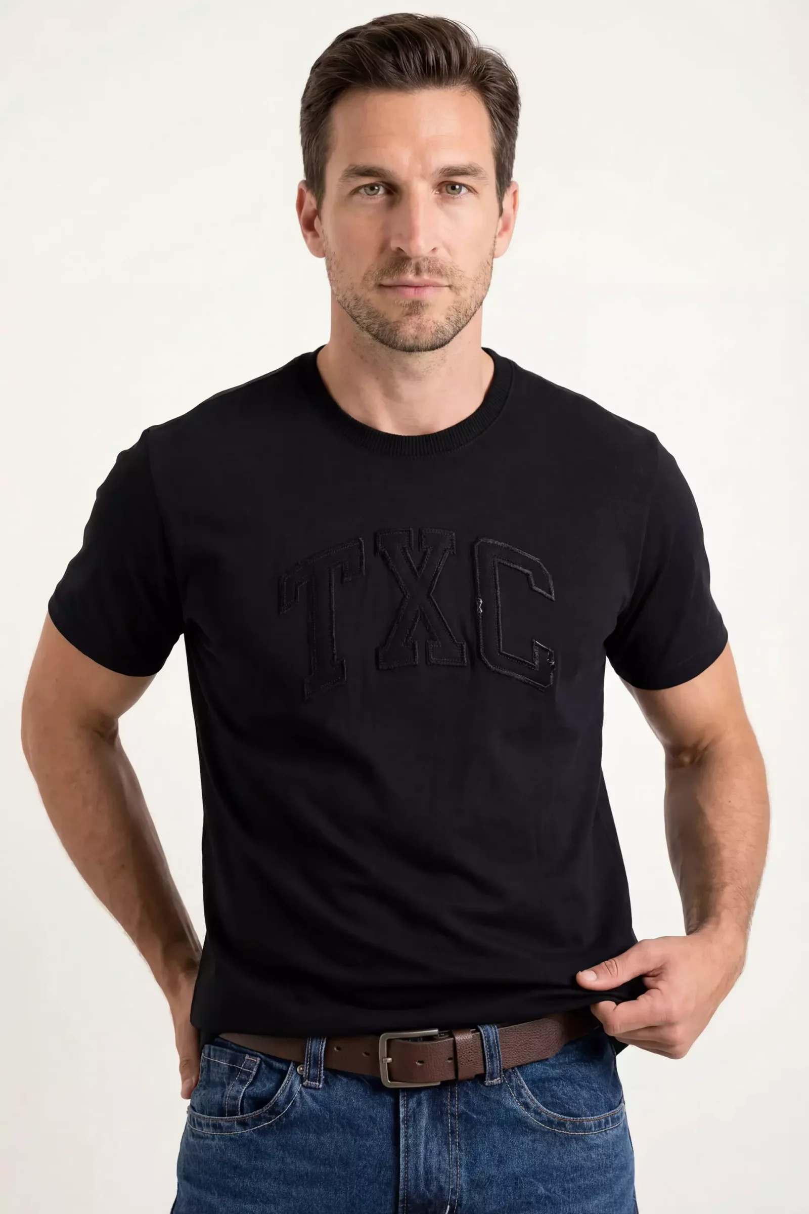 Camiseta Regular Fio 30 Penteada