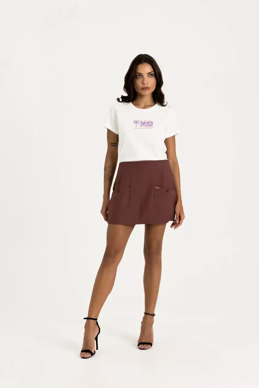 Camiseta Regular Fio 30 Penteada