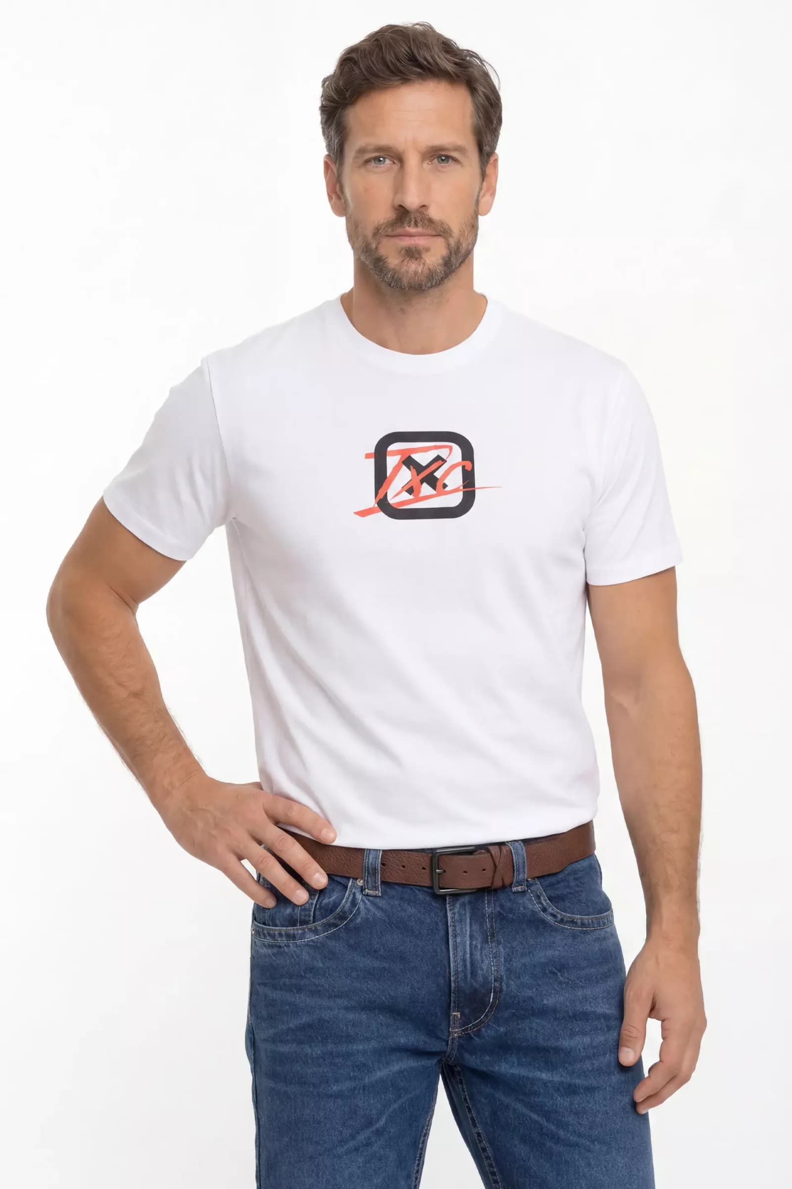 Camiseta Regular Meia Malha Penteada est