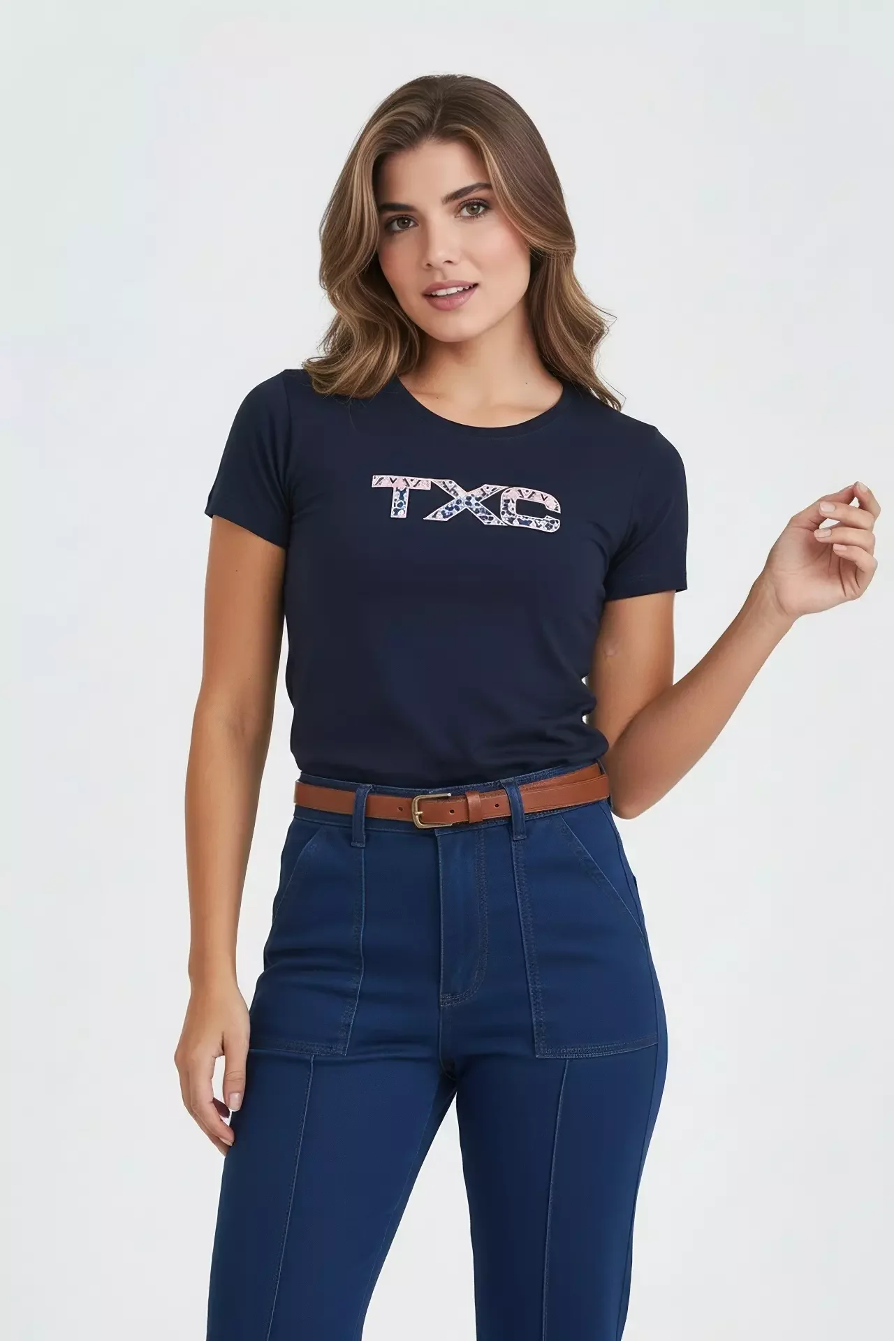 Camiseta Regular Fio 30 Penteada