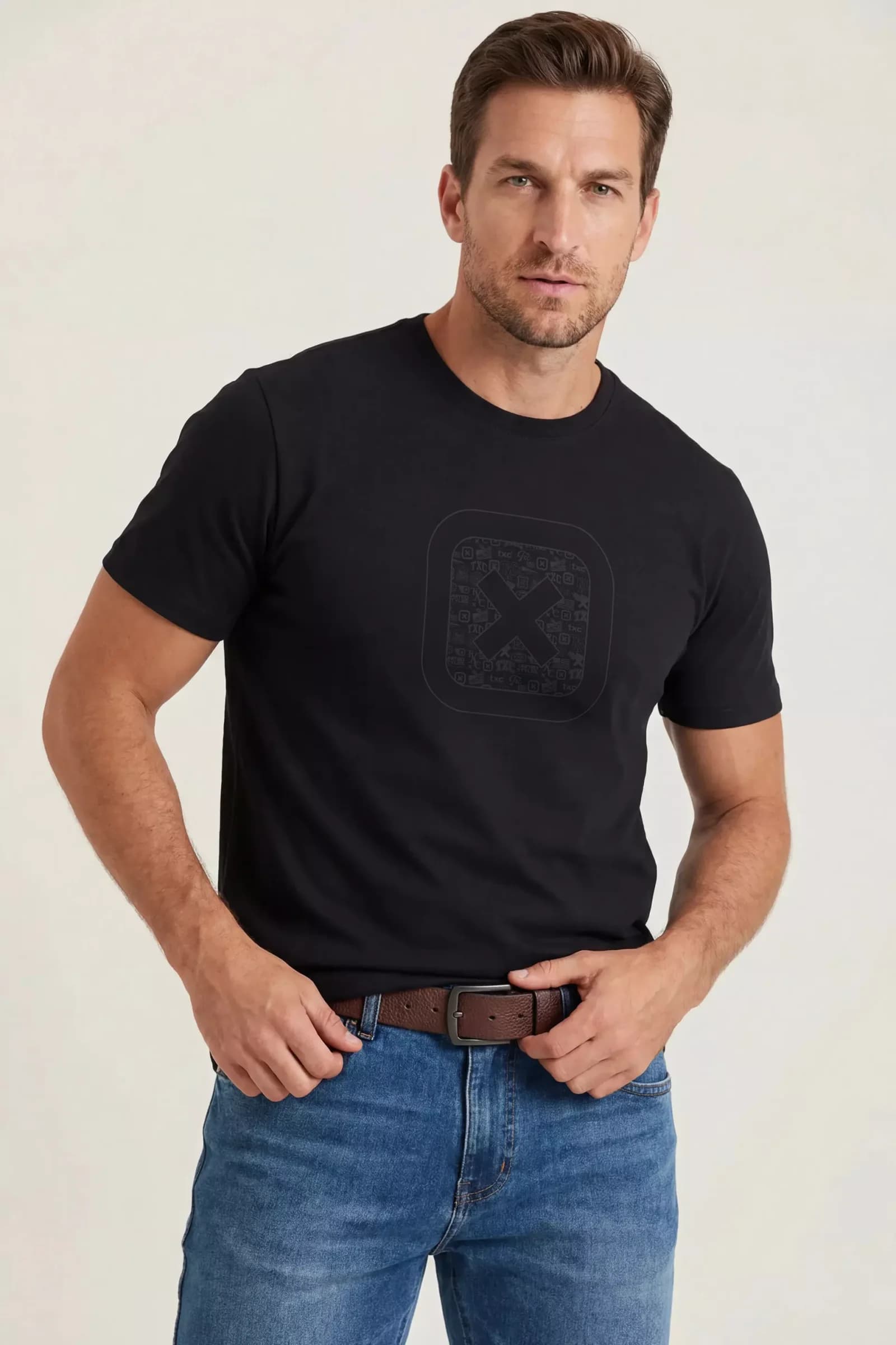 Camiseta Regular Fio 30 Penteada
