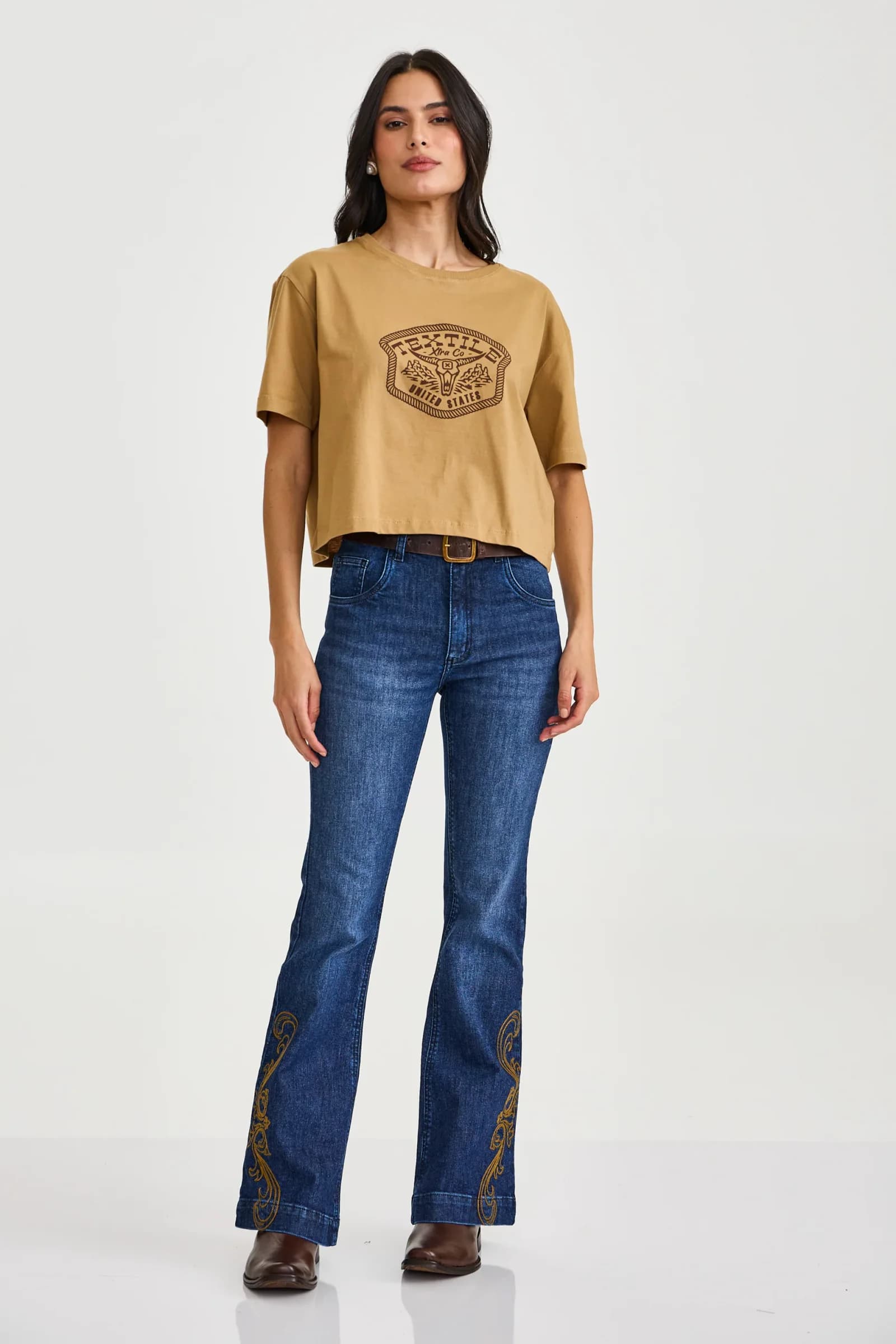 Calça Jeans Boot Cut Stretch