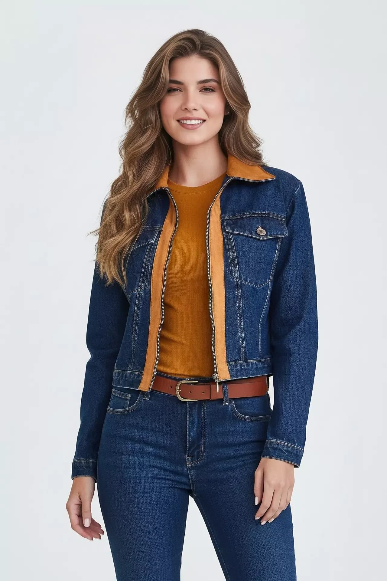 Jaqueta Cropeed Jeans