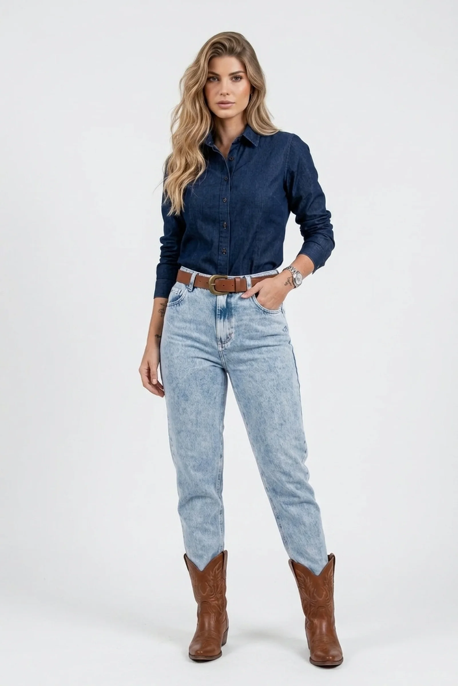 Calça Jeans Mom Rigid